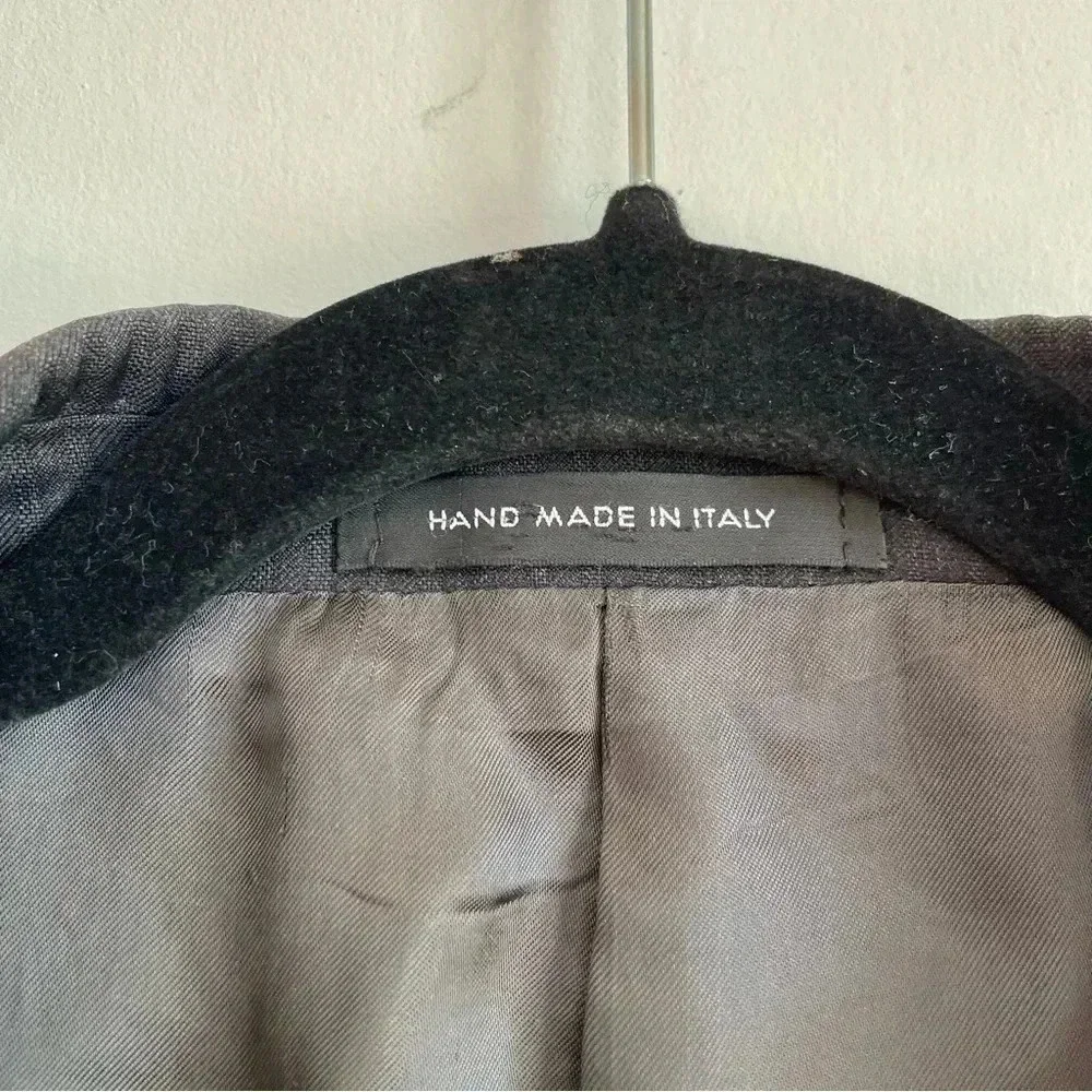 Loro Piana 100% Wool Italian Suit Jacket Men’s Business Coat Gray Blazer 54L